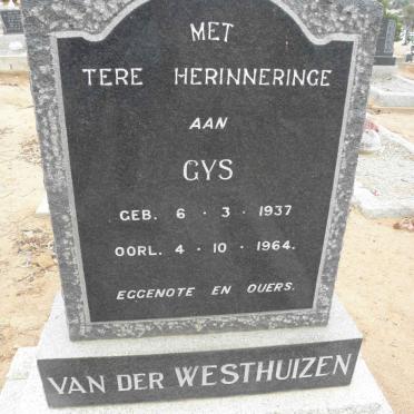 WESTHUIZEN Gys, van der 1937-1964