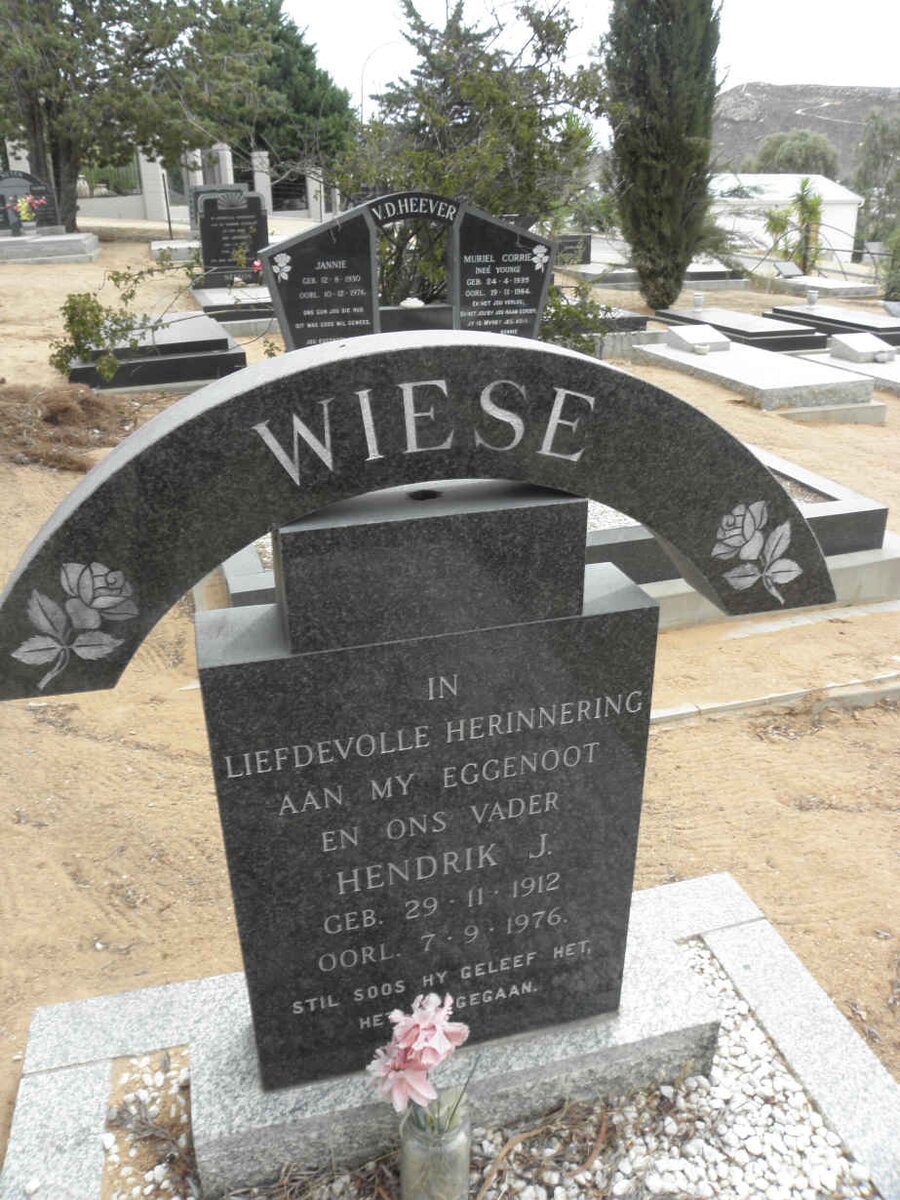 WIESE Hendrik J.  1912-1976