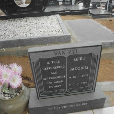 ZYL Gert Jacobus, van 1921-1996