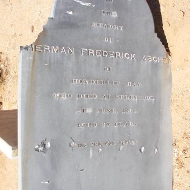 ASCHEN Herman Frederick -1865