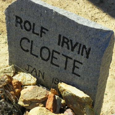 CLOETE Rolf Irvin 1976-1996
