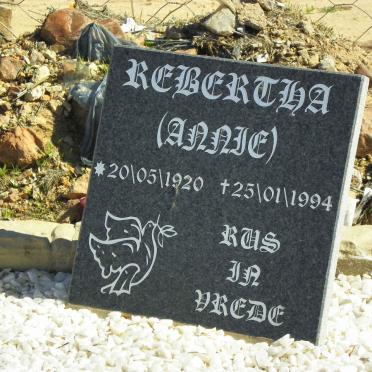 WYK Cornelius, van 1917-2004 &amp; Rebertha 1920-1994