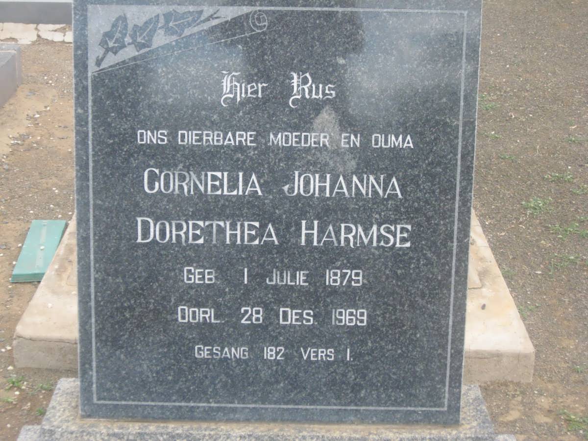 HARMSE Cornelia Johanna Dorethea 1879-1969