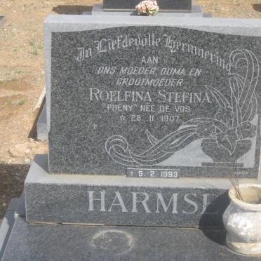 HARMSE Thomas C. 1901-1976 &amp; Roelfina Stefina DE VOS 1907-1993