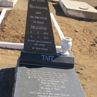 TAIT Stanley 1939- &amp; Anita 1939-2003 :: TAIT Hildatjie 1970-1973