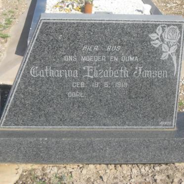 JANSEN Johannes Francois 1922-1988 &amp; Catharina Elizabeth 1913-