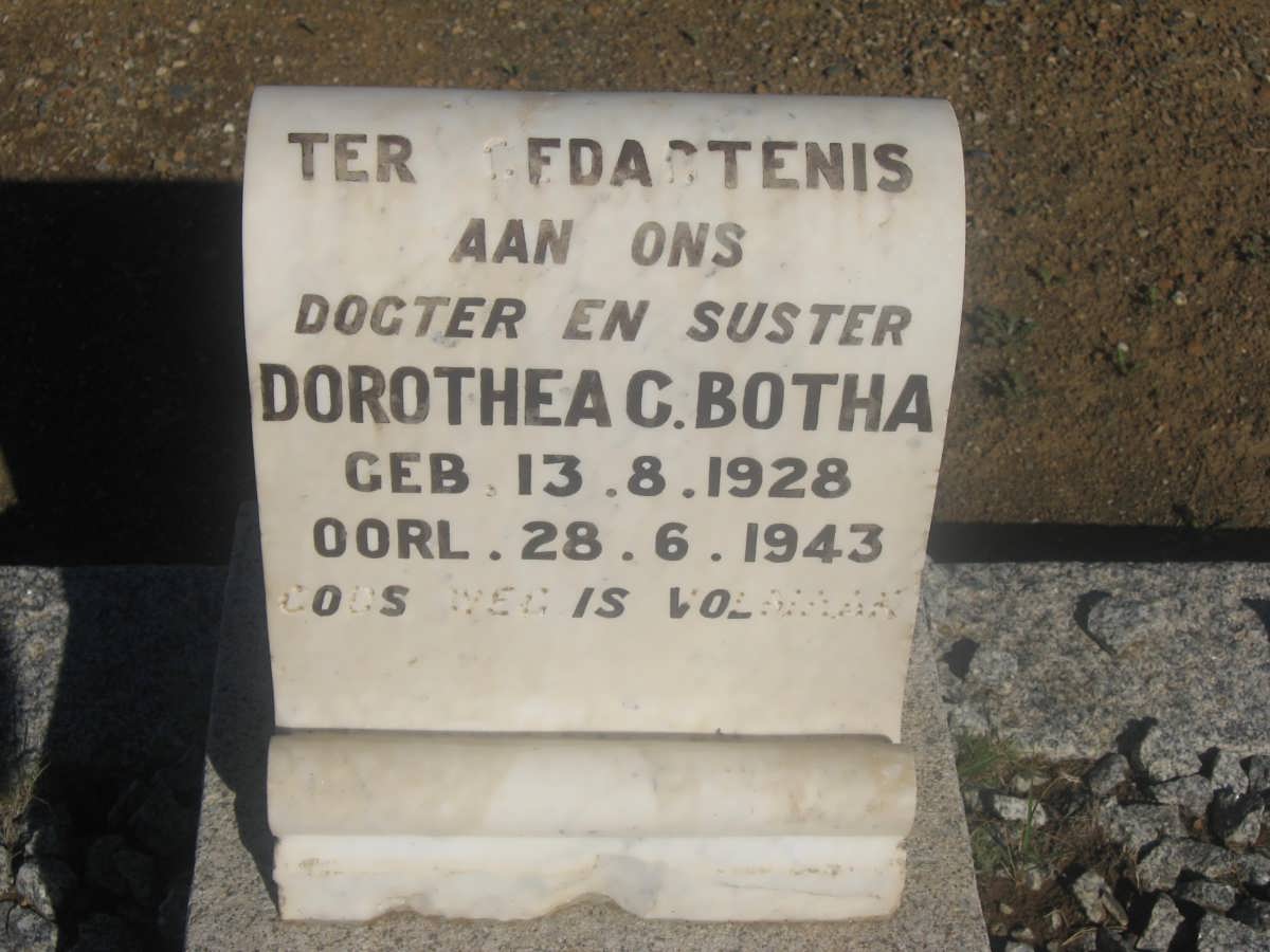 BOTHA Dorothea C. 1928-1943