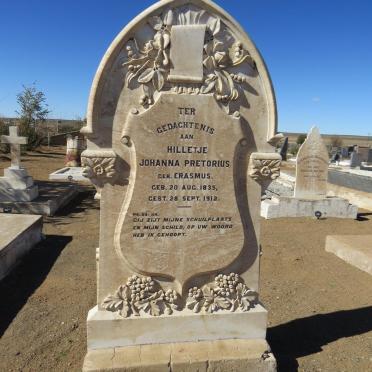PRETORIUS Hilletje Johanna nee ERASMUS 1835-1912