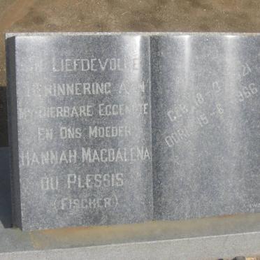PLESSIS Hannah Magdalena, du nee FISCHER 1921-1966