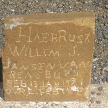 RENSBURG Willim J., Jansen van 1921-19?2