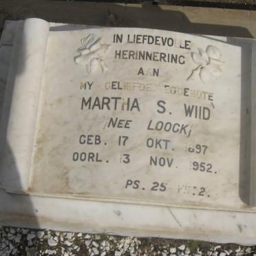 WIID Martha S. nee LOOCK 1897-1952