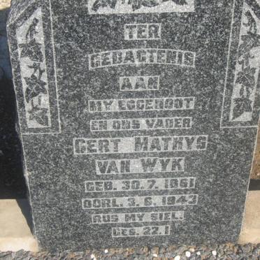 WYK Gert Mathys, van 1861-1943