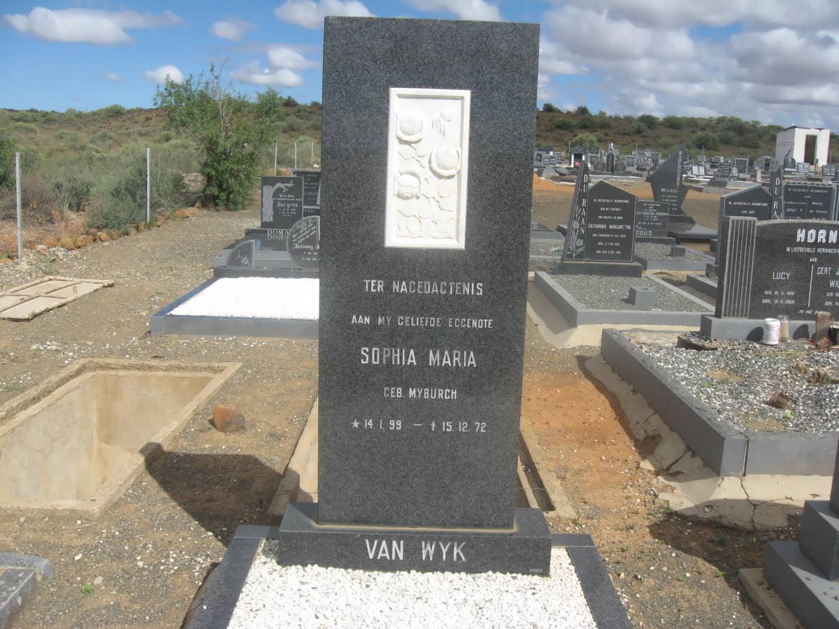 WYK Sophia Maria, van nee MYBURGH 1899-1972