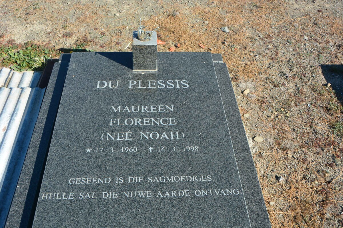 PLESSIS Maureen Florence, du nee NOAH 1960-1998