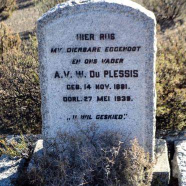 PLESSIS A.V.W., du 1881-1939