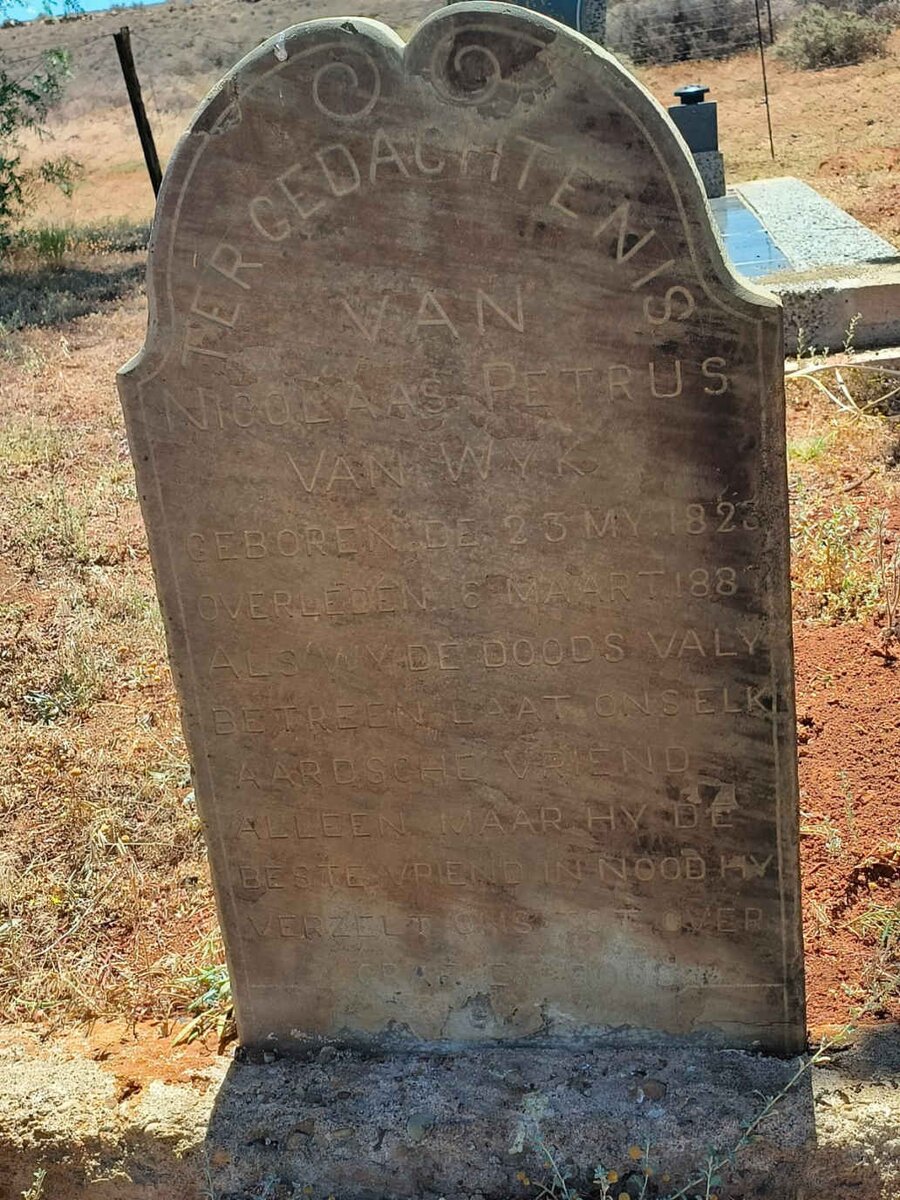 WYK Nicolaas Petrus, van 1823-1887