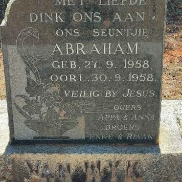WYK Abraham, van 1958-1958