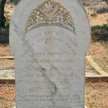 WIJK Frederika Johanna Jacoba, van nee VAN SCHALKWIJK 1875-1921