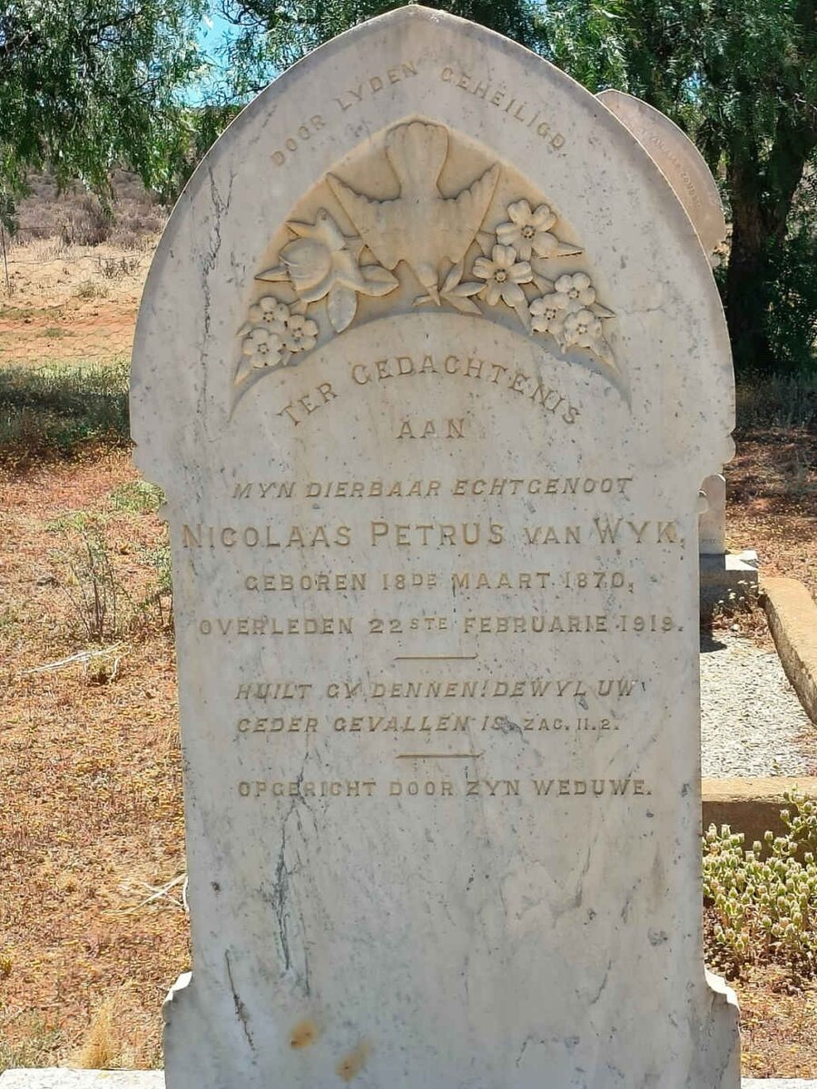 WYK Nicolaas Petrus, van 1870-1919