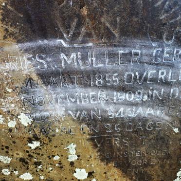 MULLER Andries 1855-1909