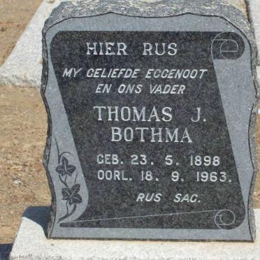 BOTHMA Thomas J. 1898-1963