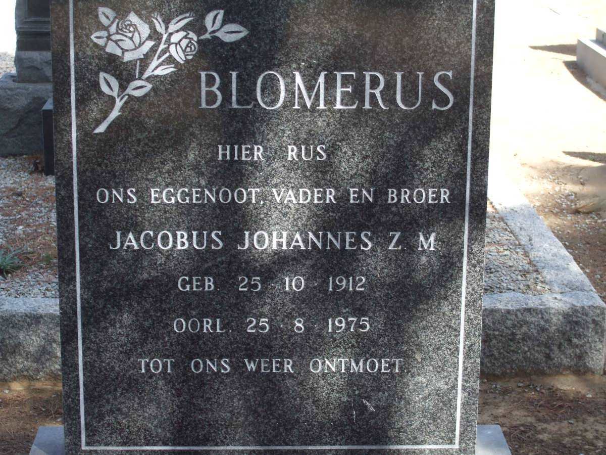 BLOMERUS Jacobus Johannes Z.M. 1912-1975