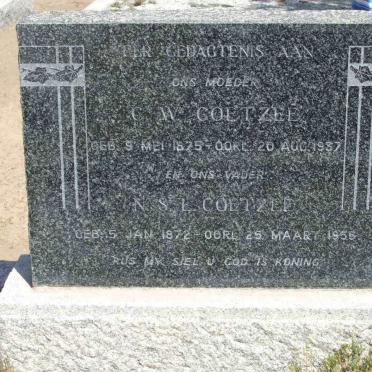 COETZEE N.S.L. 1872-1955 &amp; C.W. 1875-1937