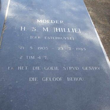 CLOETE  H.S.M. nee ESTERHUYSE 1905-1985