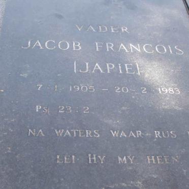 CLOETE Jacob Francois 1905- &amp; H.S.M. ESTERHUYSE 1905-1985