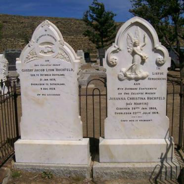 HOCHFELD Gustav Jacob Lyon 1859-1928 &amp; Johanna Christina MARTIN 1866-1914