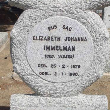 IMMELMAN Elizabeth Johanna nee VISSER 1879-1960