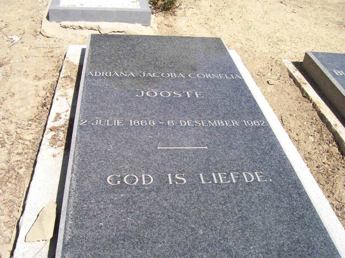 JOOSTE Adriana Jacoba Cornelia 1868-1962