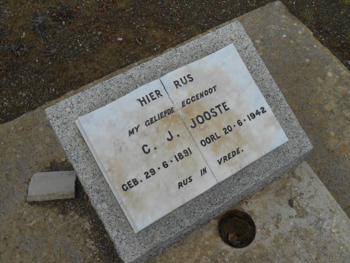 JOOSTE C.J. 1891-1942