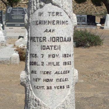 JORDAAN Pieter 1924-1953