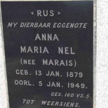 NEL Anna Maria nee MARAIS 1879-1949