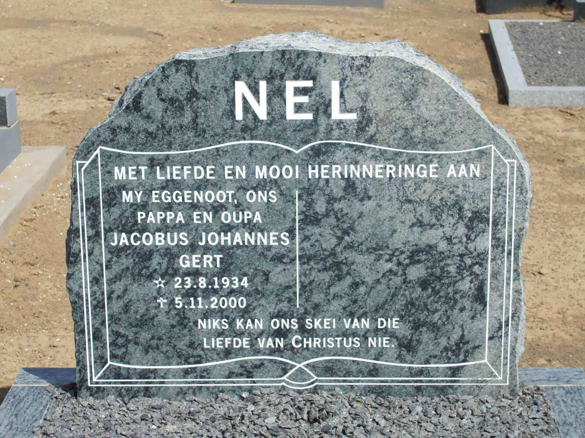 NEL Jacobus Johannes Gert 1934-2000
