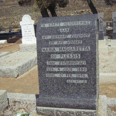 PLESSIS Maria Maggaretta, du nee ESTERHUYSE 1880-1950