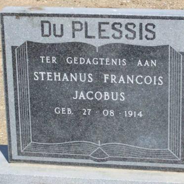 PLESSIS Stehanus Francois Jacobus, du 1914-