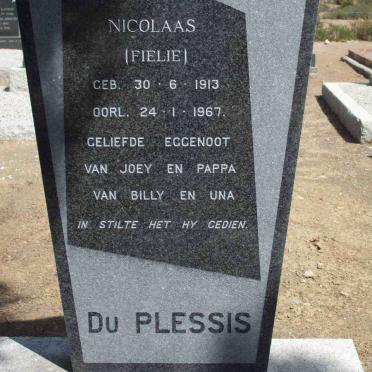 PLESSIS Nicolaas, du 1913-1967
