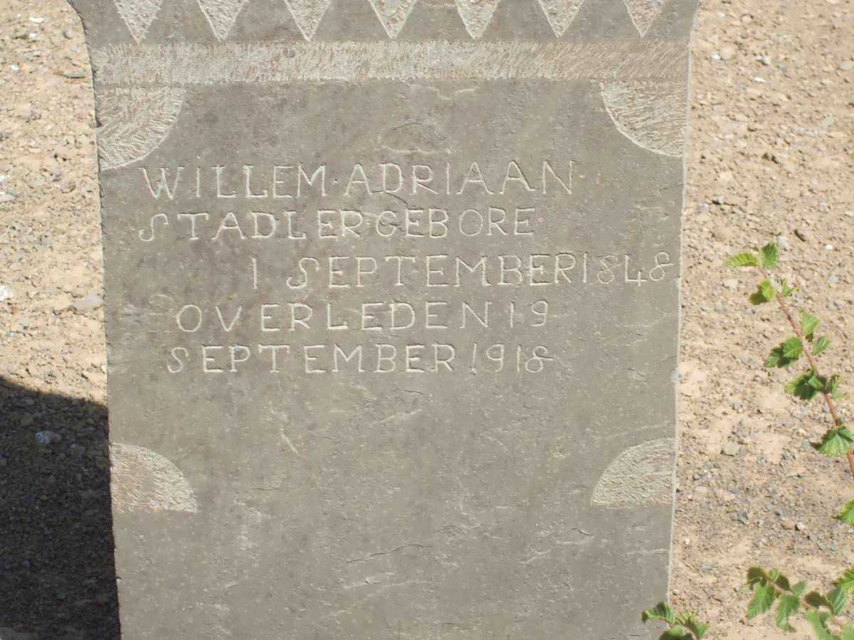 STADLER Willem Adriaan 1848-1918