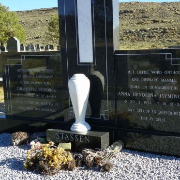 STASSEN Christoffel Frederick 1932-1978 &amp; Anna Hendrina SYMINGTON 1933-2012