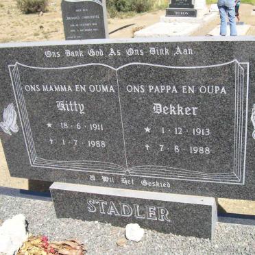 STADLER Dekker 1913-1988 &amp; Kitty 1911-1988