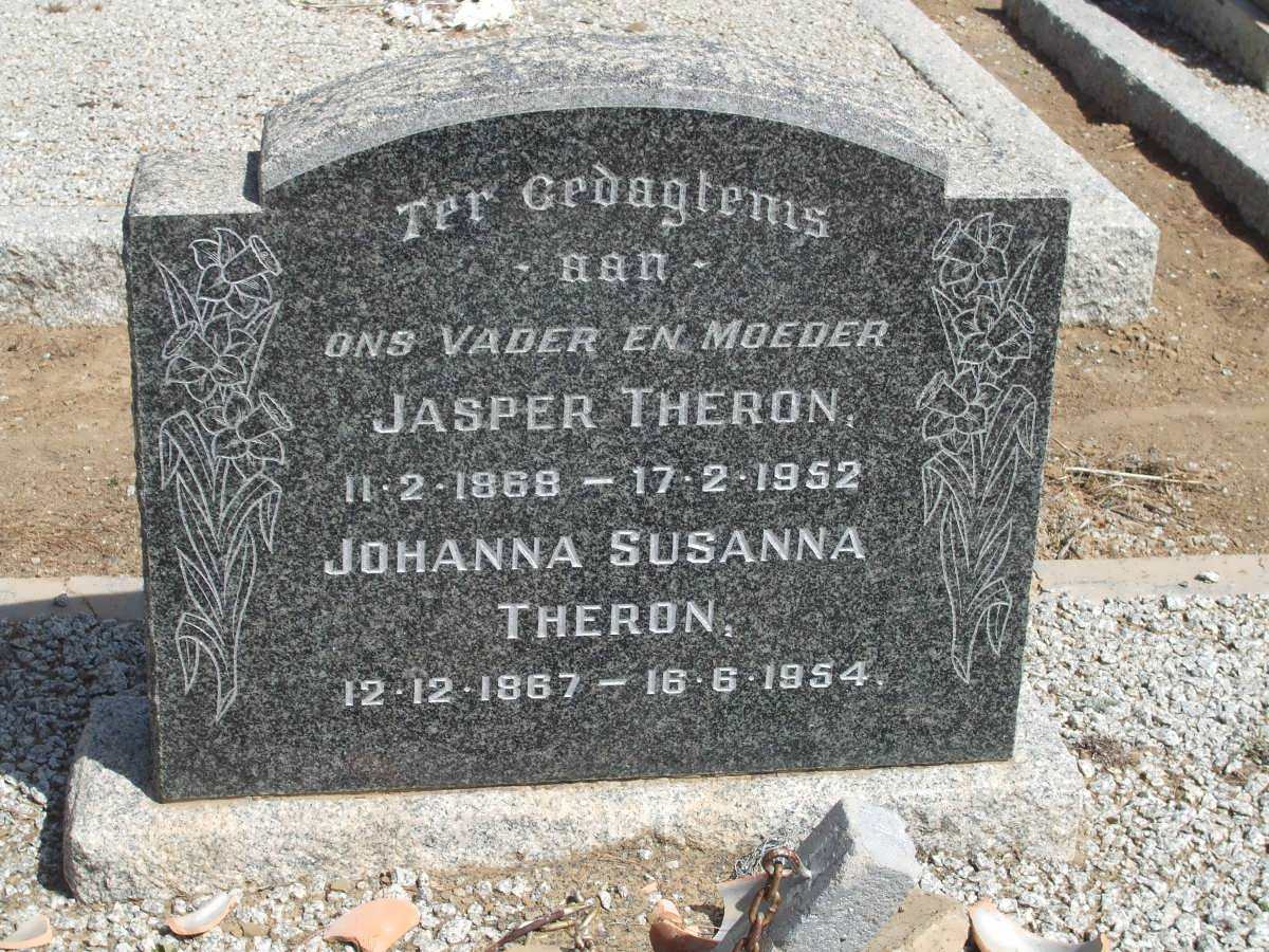 THERON Jasper 1868-1952 &amp; Johanna Susanna 1867-1954