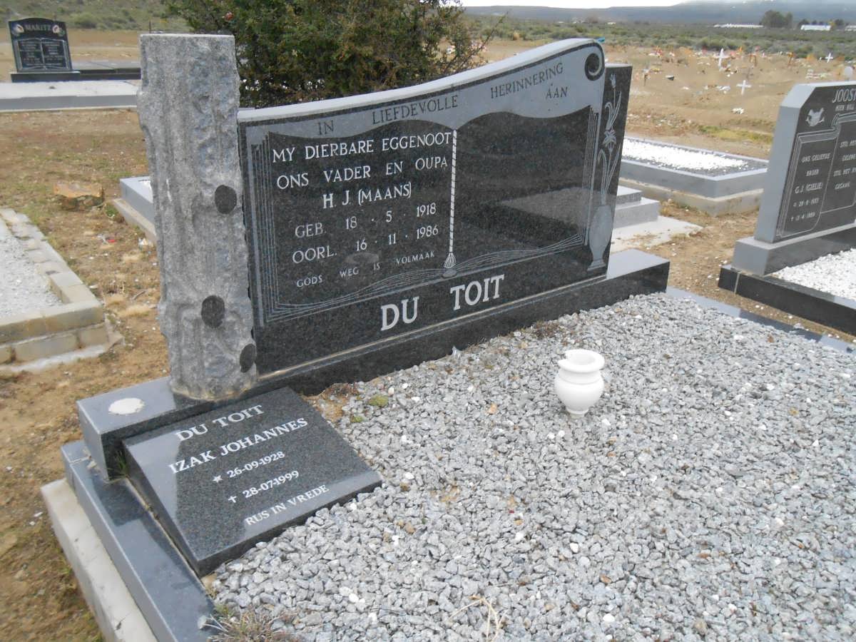 TOIT H.J., du 1918-1986 :: DU TOIT Izak Johannes 1928-1999