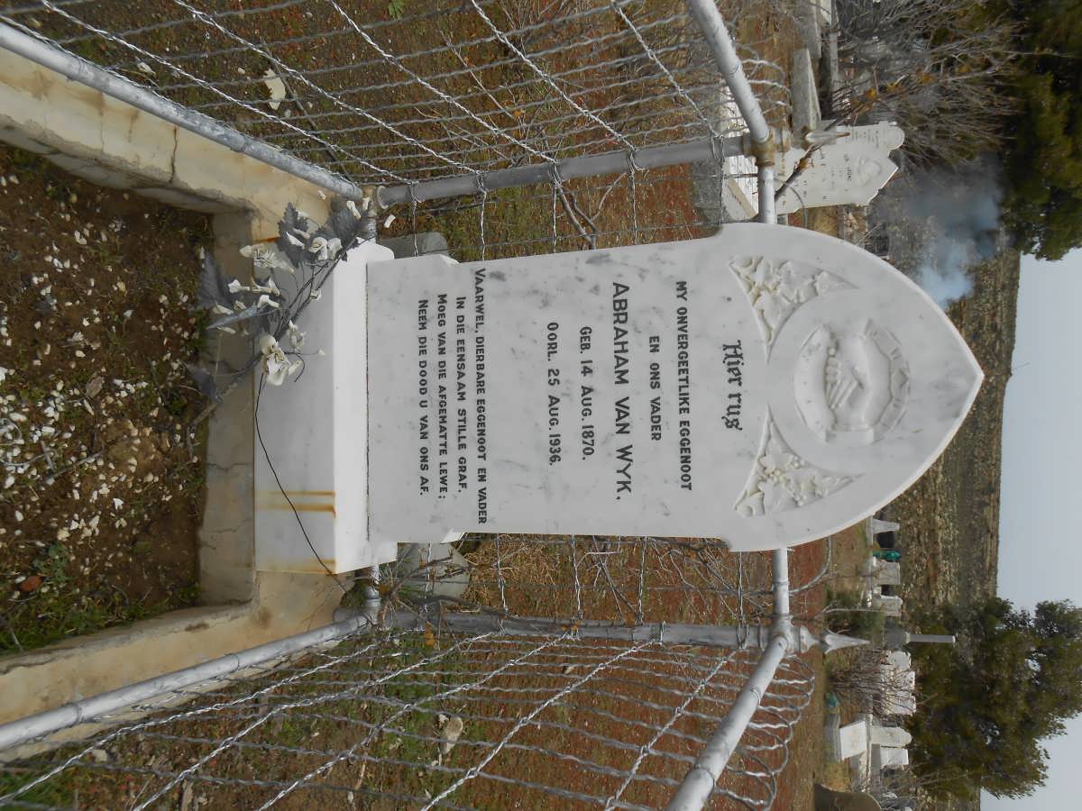 WYK Abraham, van 1870-1936