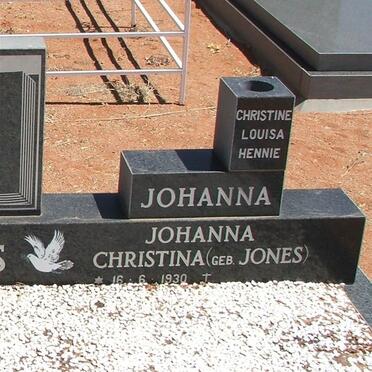 ALBERTS Johanna Christina nee JONES 1930-