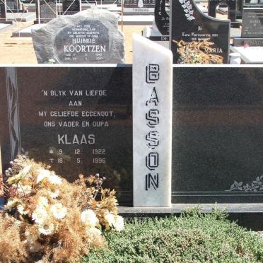 BASSON Klaas 1922-1996