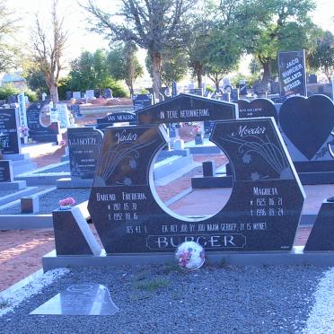 BURGER Barend Frederik 1917-1992 &amp; Magreta 1925-1996