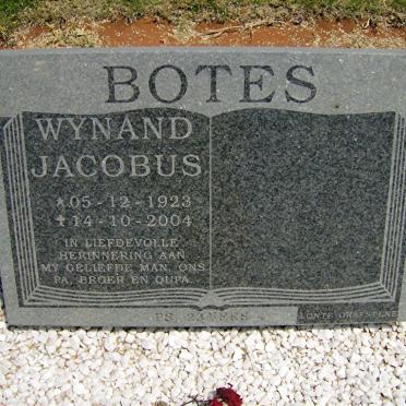 BOTES Wynand Jacobus 1923-2004