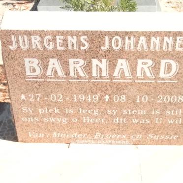 BARNARD Jurgens Johannes 1949-2008